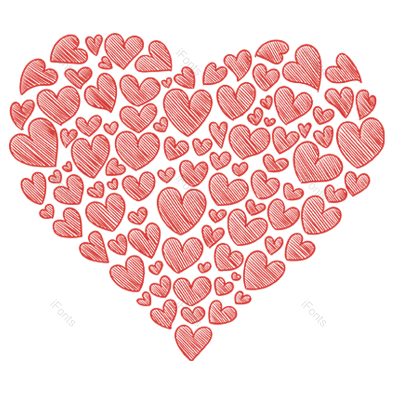 520图片,心形素材元素,七夕PNG,心形免抠素材